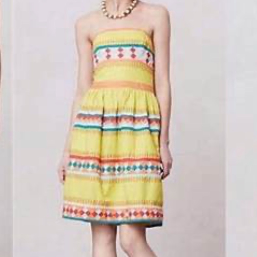 Leifsdottir Orange and Yellow Dress